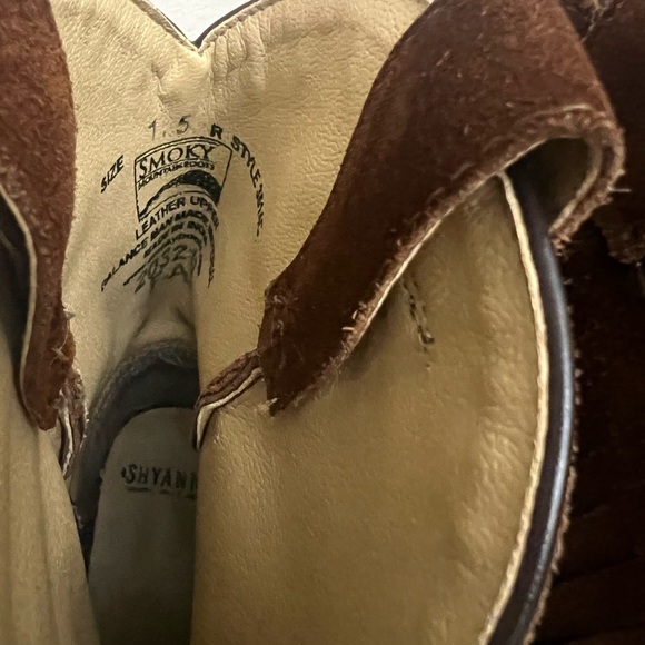 Shyanne Brown Kids Double Fringe Boots Snip Toe - Picture 2 of 7